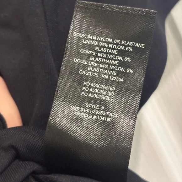 Aritzia Babaton Contour Black Square-Neck T-Shirt - Picture 4 of 5